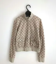 バーバリー　ブルーレーベル　ジップアップジャケット　ノバチェック