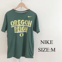 【美品】 NIKE メンズ 半袖 プリント シャツ グリーン 緑 Mサイズのサムネイル