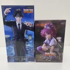 ハンターハンター　クロロ・鎮魂歌　ぬーどるストッパーフィギュア　マチ　2点セット