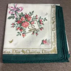 Christian Dior クリスチャンディオール　ハンカ⑥花柄　未使用