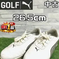 【早い者勝ち✨】プーマゴルフ ゴルフシューズ 26.5cm 紐タイプ ホワイト系のサムネイル