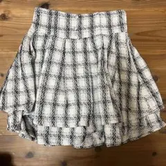 evelynチェック柄フレアスカート