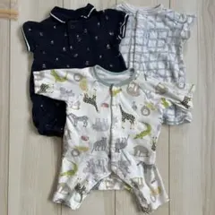 ロンパース　コトリ他3枚セット