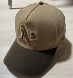 ニューエラ キャップ　カスタム オークランドアスレチックス　アイスラテ コーヒー