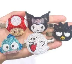 前髪ヘアクリップ デコ サンリオ シナモンロール マイメロディ 他