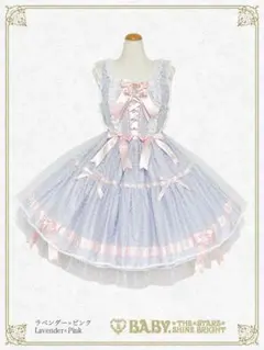 小さな子猫のLucy♡ドットチュールジャンパースカート　ヘッドドレスのサムネイル