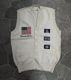 PEARLY GATES ベスト M クリーム色