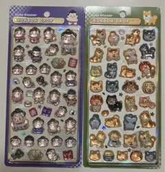 お相撲さん　柴犬　セット　ボンボンドロップシール　正規品