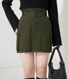 Chico☆スカートベルト付きカーゴミニスカート