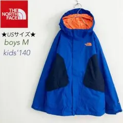 ノースフェイス US規格 マウンテンパーカー Hyvent 青 BOY M
