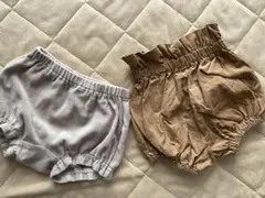ベビー パンツ 2枚セット 80サイズ プティマイン