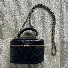 ブラック キルティングバッグ ミニ SHEIN