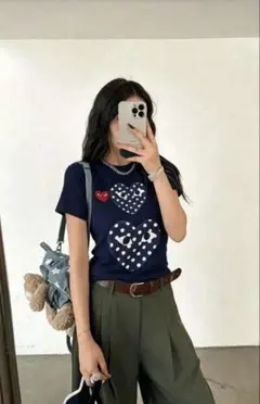 コムデギャルソン ネイビー 半袖Tシャツのサムネイル