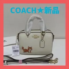 【新品】coach ダンシング キトゥン ミニ ローワン サッチェル ショルダー