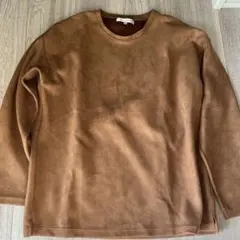 ABAHOUSE ブラウン スウェット トレーナー サイズ48 スエード生地