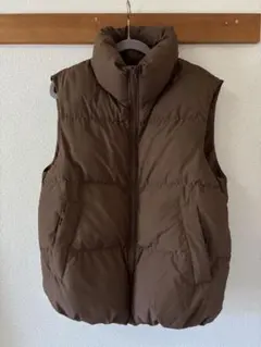 GU ダウンベスト ブラウン Sサイズ