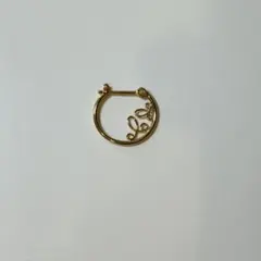 K18 フープピアス 片耳用