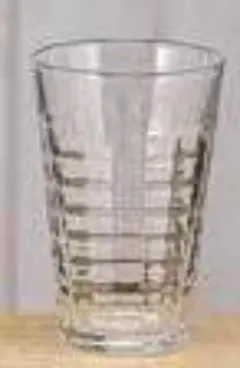 ストライプデザイン ガラスグラス 中型