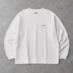 PENNEYS ペニーズ ワンポイント　Tシャツ　長袖　刺繍　白　ホワイト　Lのサムネイル