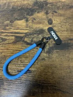 HOKA スマホストラップ 青　ホカオネオネ