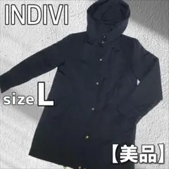 インディヴィ マウンテンパーカー 撥水 フーデッドコート　キルティング
