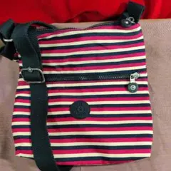 Kipling ショルダーバッグ マルチボーダー