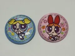 パワーパフガールズ 刺繍缶バッチ ２つセット