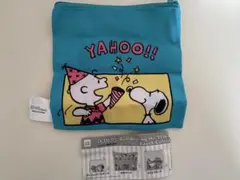 新品未使用　スヌーピー　70周年　ポーチ　ガチャ