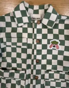 TOM & BOY 緑と白のチェックジャケット