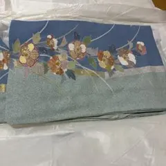 訪問着 青磁色 裄68 正絹 金彩友禅 訪問着 青磁色 裄68 正絹 金彩友禅 - メルカリ