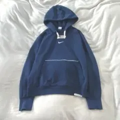 Nike ネイビー フード付きパーカー