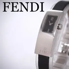 FENDI 腕時計 スモセコ シルバー×ブラック スクエア - メルカリ