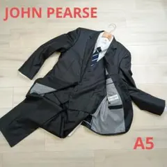 JOHN PEARSE 3ピース ビジネススーツ 黒ストライプ A5