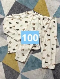 パジャマ　くま　西松屋　100
