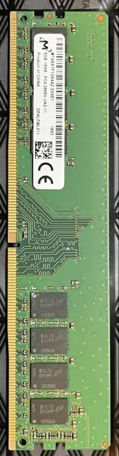 Micron 8GB DDR4-2666 デスクトップ用メモリ (UA2)