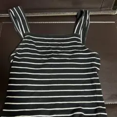 黒白ストライプ タンクトップ
