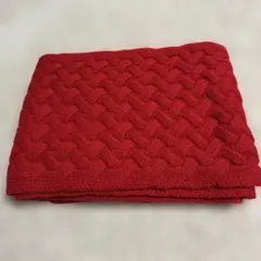 値下げ　ブルックスブラザーズ レッド ケーブルニット マフラー