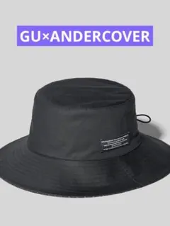 【未使用品】GU×リバーシブルハット　ブラック　バケットハット　ユニセックス