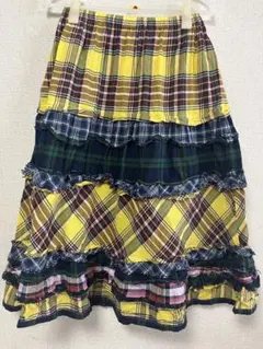 tricot COMME des GARÇONS チェック柄ロングスカート