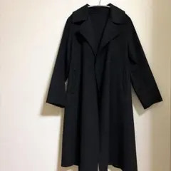 ユニクロ　ブラック　ダブルフェイスコート　黒