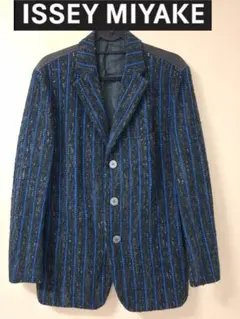 ISSEY MIYAKE MEN 綿麻 ジャケット チェック柄 筆タグ 86ss - メルカリ