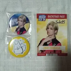 ツキプロ ロクフェス 缶バッジ＋ステッカー スケステ 奥井翼 セット