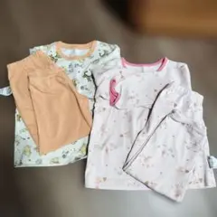 動物柄・花柄パジャマセット 100cm