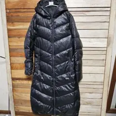 アディダス ダウンコート ジャケット ロング OT 黒 レディース 細身