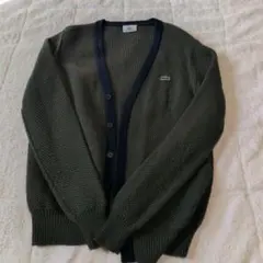 LACOSTE カーディガン オリーブ グリーン