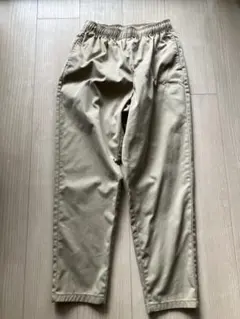 ベージュ イージーパンツ ゴムウエスト