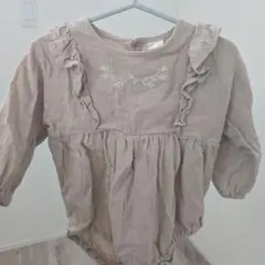 tete a tete フリル 長袖ロンパース 80cm