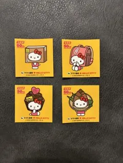 【限定品】クロネコヤマト×ハローキティ ステッカー 4枚セット