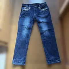 Affliction ダークブルー デニム 34