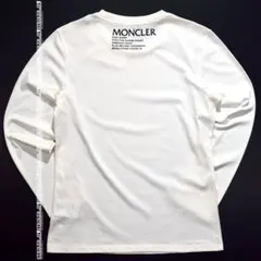 新品】MONCLER ベロア生地 ロゴ ロンT ロングスリーブ M ギフト包装 